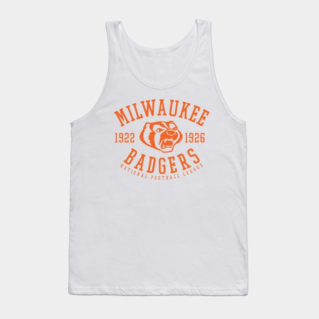 Milwaukee Badgers Football Tank Top by MindsparkCreative